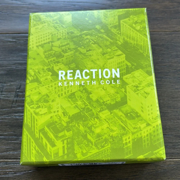 Reaction Kenneth Cole Genuine Leather Brown Wallet/Card/ID/bill holder, slim fit - Picture 7 of 8